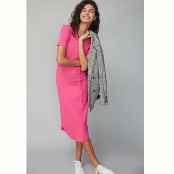 Anthropologie Dresses & Skirts - Anthropologie Addy Ribbed Midi Dress by Daily Practice - fits L to XL